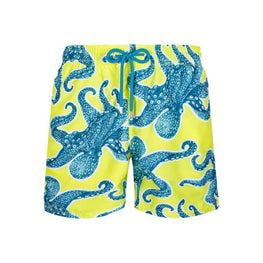 Yellow Print Father/Son 2014 Men Moorea Swimsuit