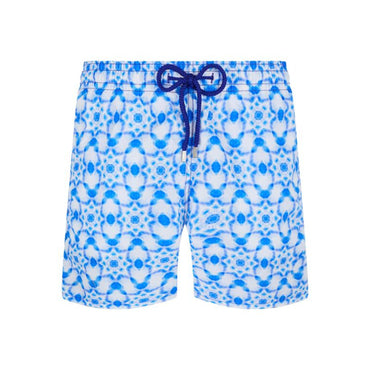 Blue Family Print Ikat Medusa Men Moorea Swimsuit