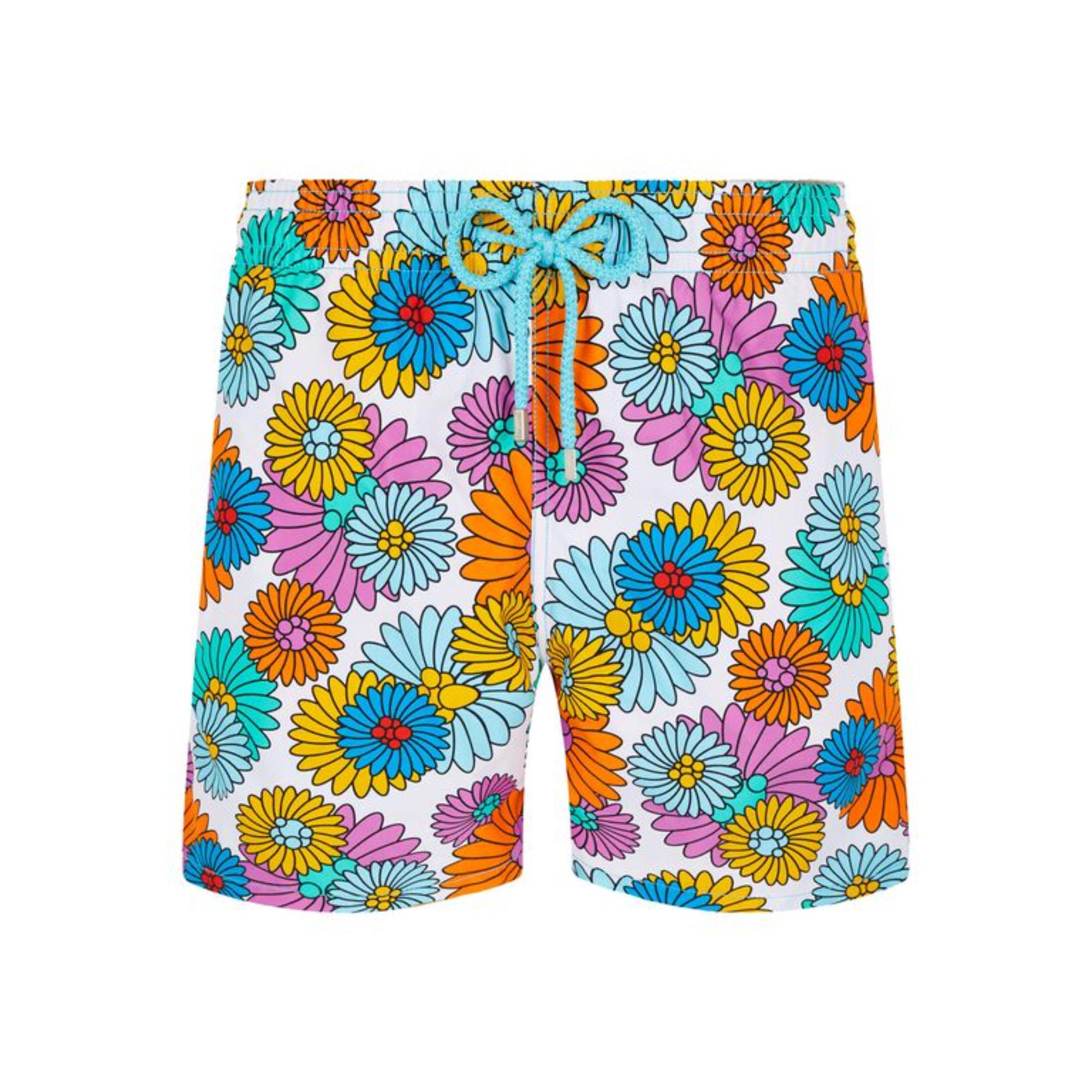 Multicolor Family Print Marguerite Men Moorea Swimsuit