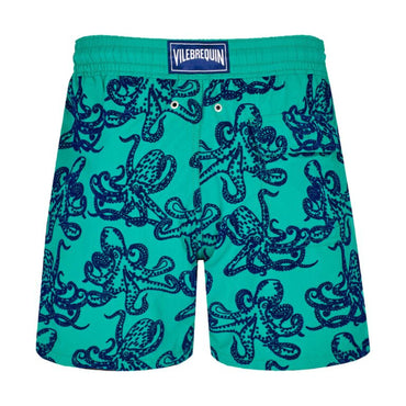 Green Print Father/Son Flock Poulpes Greens Men Moorea Swimsuit