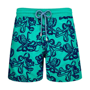 Green Print Father/Son Flock Poulpes Greens Men Moorea Swimsuit