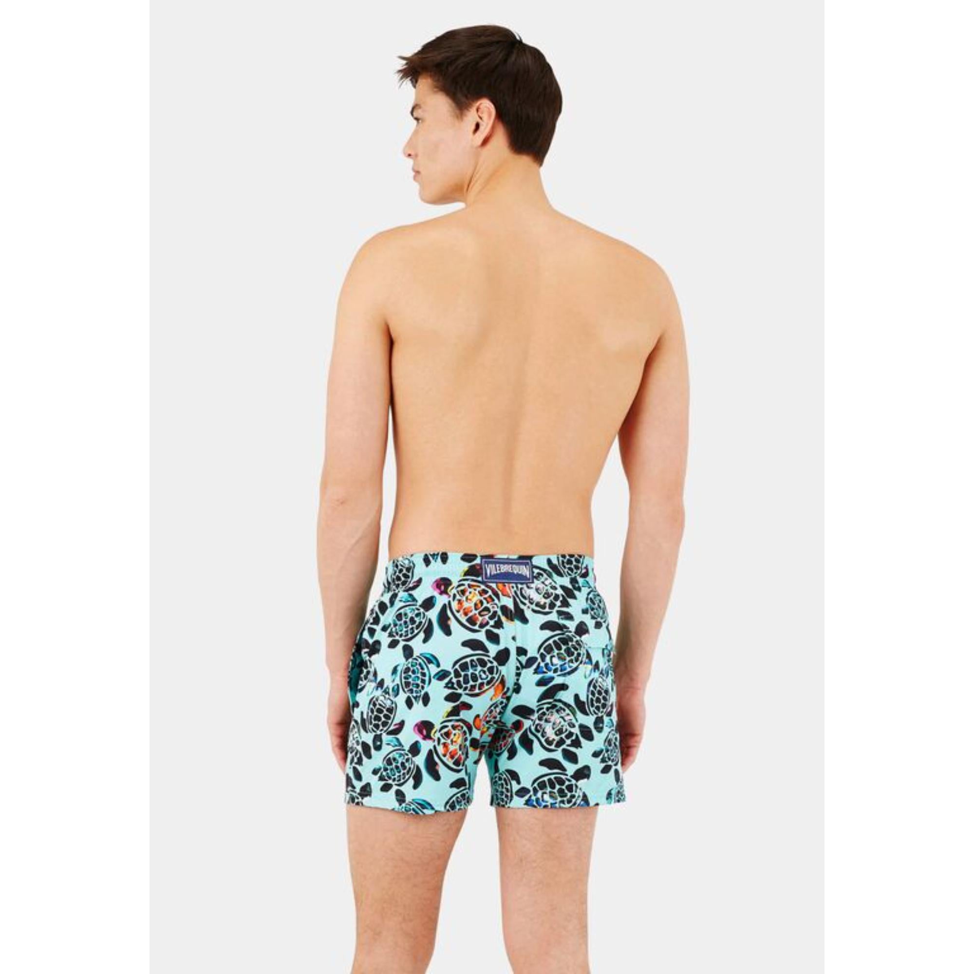 Blue Print Father/Son Screen Trt Stch Men Moorise Swimsuit