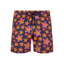 Blue Family Print Stars Gift Men Moorise Swimsuit