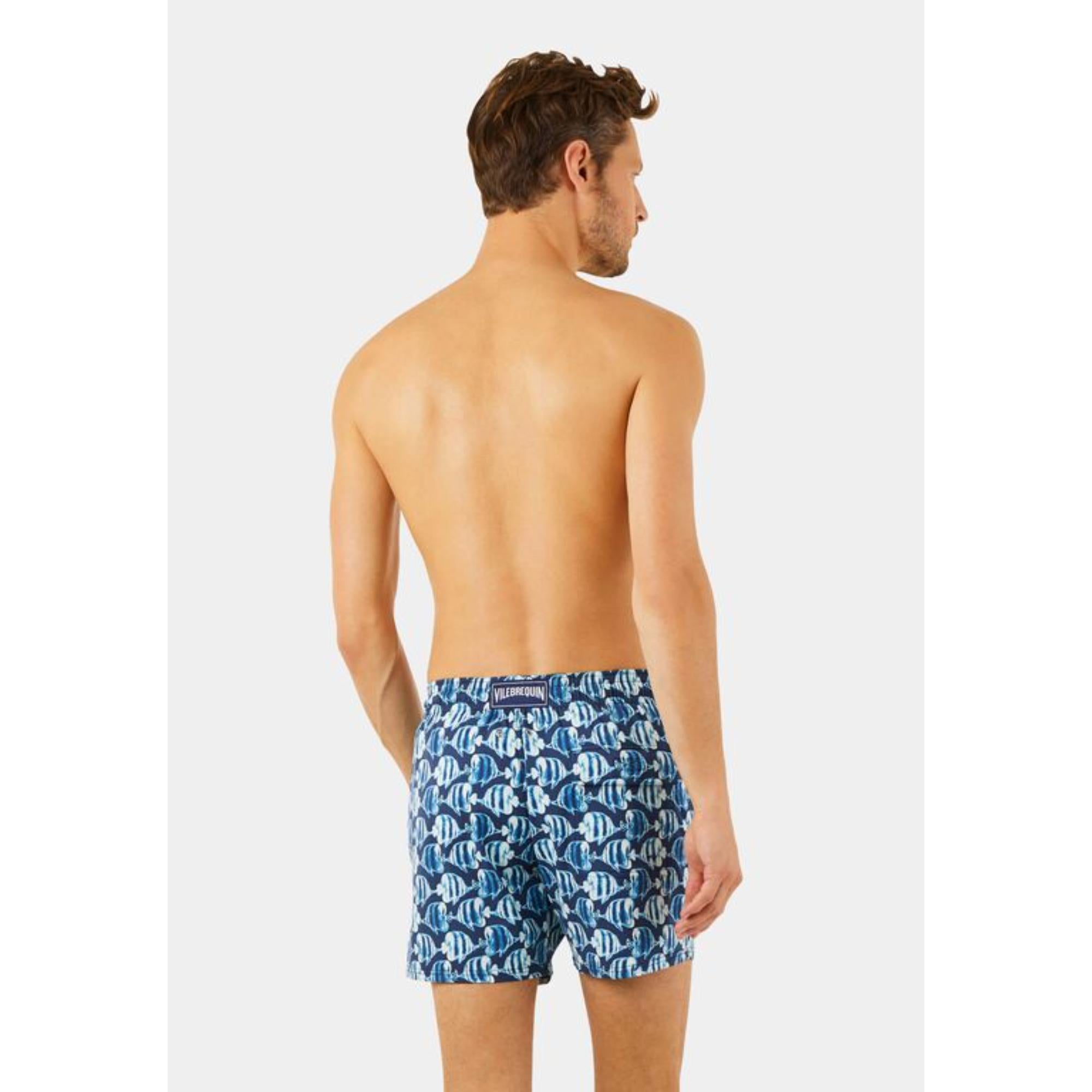 Blue Print Father/Son Batik Fishes Men Moorise Swimsuit