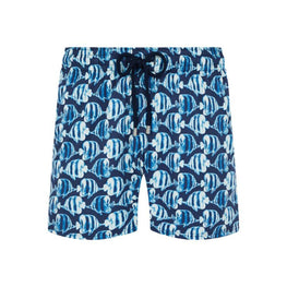 Blue Print Father/Son Batik Fishes Men Moorise Swimsuit