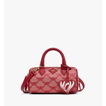 Women Ella Boston Bag in Lauretos Jacquard - Valentine Red