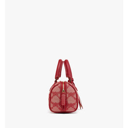 Women Ella Boston Bag in Lauretos Jacquard - Valentine Red