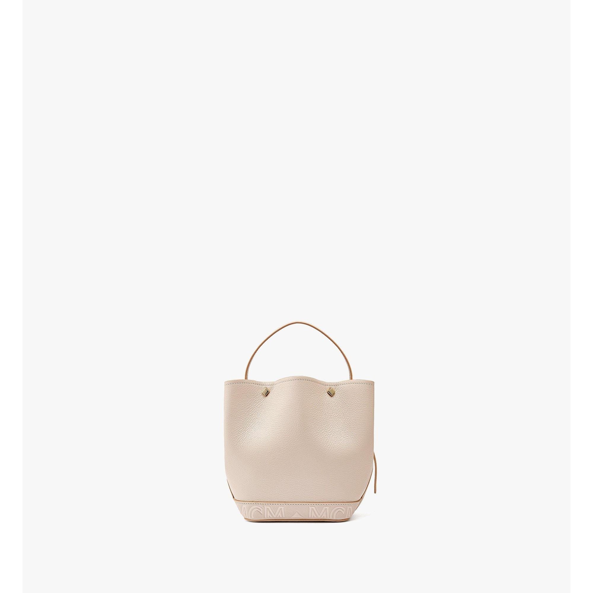 Women Mcm X Hyun-woong Park Milano Drawstring Bag - Pink Tint