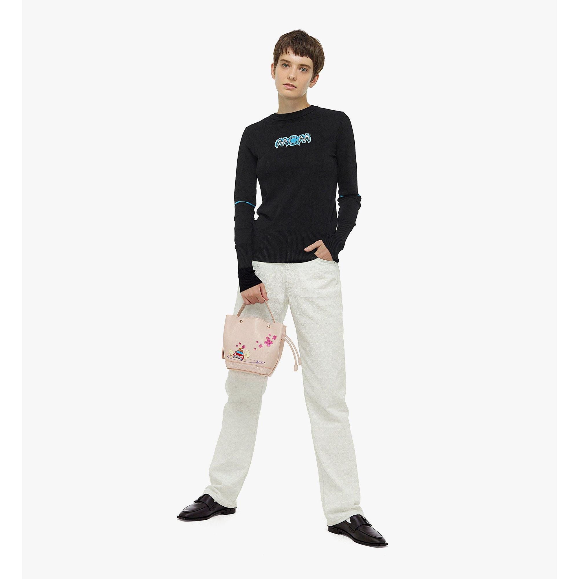 Women Mcm X Hyun-woong Park Milano Drawstring Bag - Pink Tint