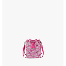 Women Dessau Drawstring Bag in Vintage Monogram Jacquard - Pink