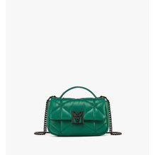 Women Travia Satchel in Cloud Quilted Leather - Galapagos Green