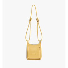 Women Himmel Hobo in Embossed Logo Leather - Corn Yellow