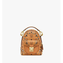 Women Tracy Backpack in Crystal Visetos - Cognac