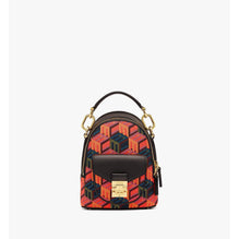 Women Tracy Backpack in Cubic Monogram Jacquard - Multi