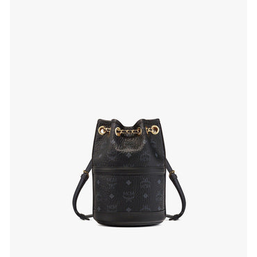 Women Aren Chain Backpack in Visetos - Black