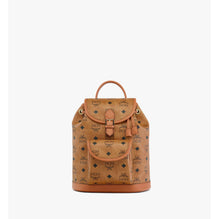 Women Aren Drawstring Backpack in Visetos - Cognac