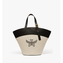 Women Himmel Tote in Canvas Leather Mix - Black