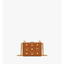 Women Berlin Crossbody in Gold Monogram Leather - Cognac