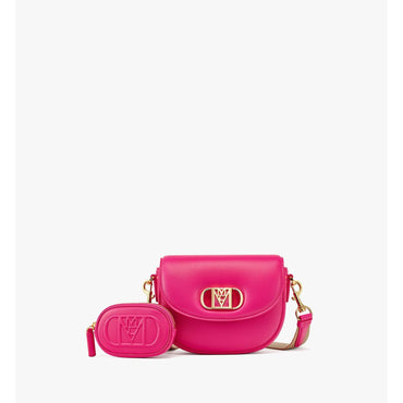 Women Mode Travia Crossbody / Pouch Charm In Lamb Nappa Leather - Fuchsia Purple