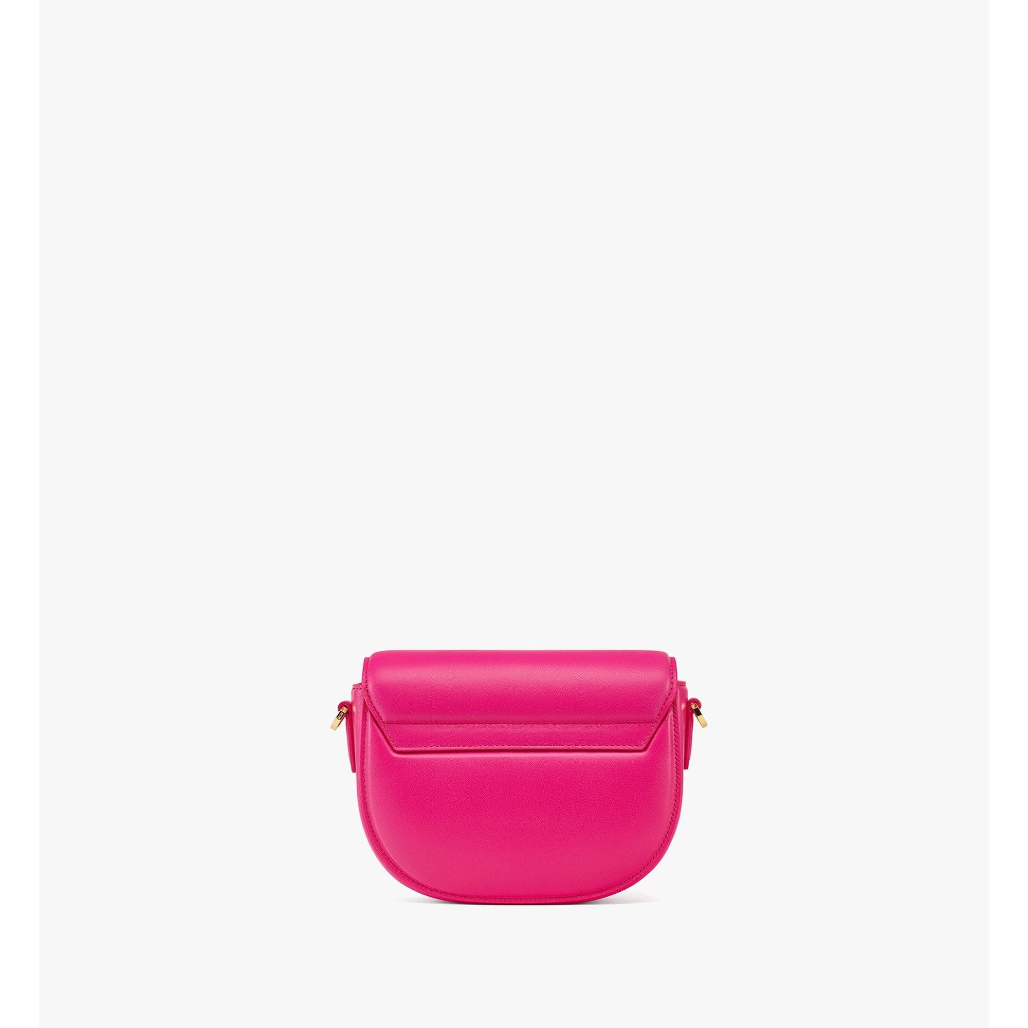 Women Mode Travia Crossbody / Pouch Charm In Lamb Nappa Leather - Fuchsia Purple