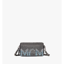 Women Boston Bag in MCM Crystal Visetos - Black