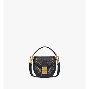 Women Tracy Shoulder Bag in Crystal Visetos - Black