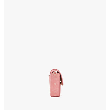 Women Mode Travia Shoulder Bag In Visetos Leather Mix - Blossom Pink Visetos
