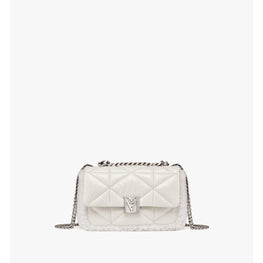 Women Travia Shearling Shoulder Bag in Cloud Quilted Leather - Cloud Dancer