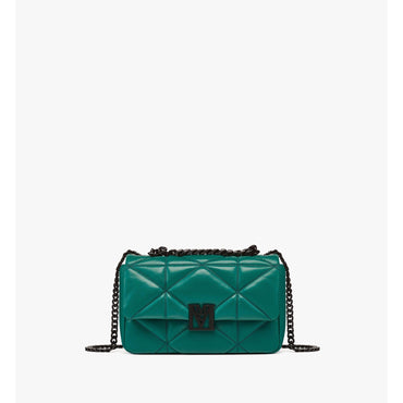 Women Travia Shoulder Bag in Cloud Quilted Leather - Galapagos Green