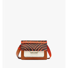 Women Upcycling Project Tiger Milano Shoulder Bag in Calf Leather - Tangerine Tango