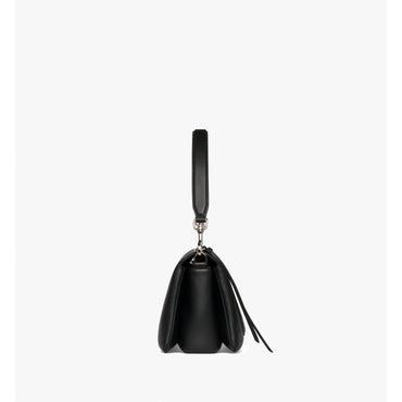 Women Mode Travia Shoulder Bag in Spanish Calf Leather - Black