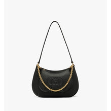 Women Mode Travia Shoulder Bag in Spanish Nappa Leather - Black