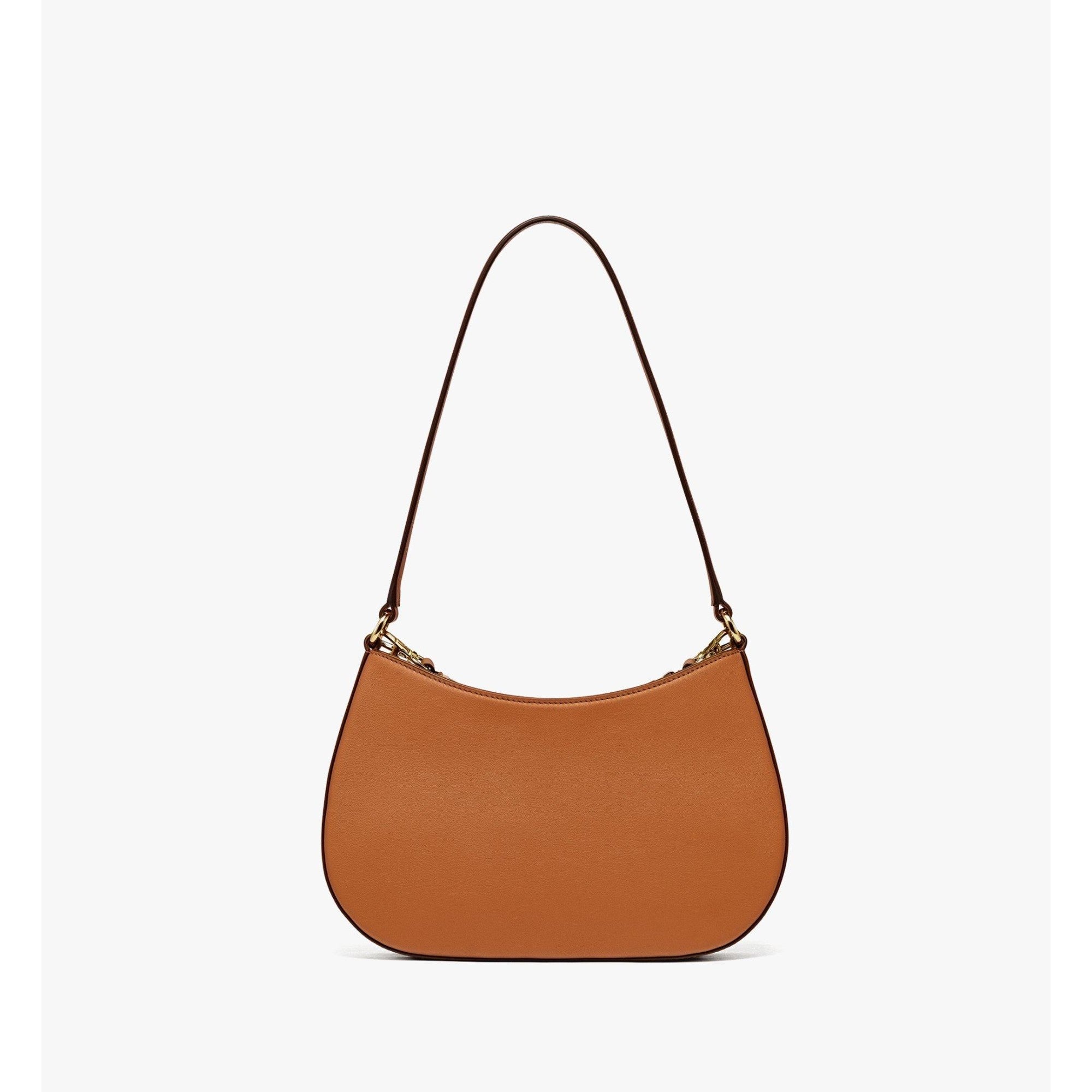 Women Mode Travia Shoulder Bag in Spanish Nappa Leather - Cognac