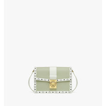 Women Tracy Shoulder Bag in Leather Visetos Mix - Alfalfa