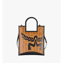 Women Aren Fold Tote in Mega Laurel Visetos - Cognac