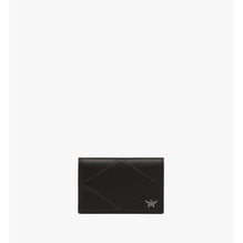 Men Diamond Card Case in Spanish Calf Leather - Black