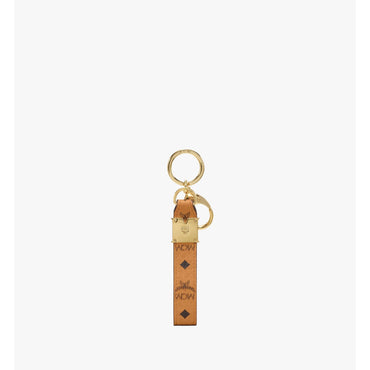 Men Travia Key Ring in Visetos Original - Cognac