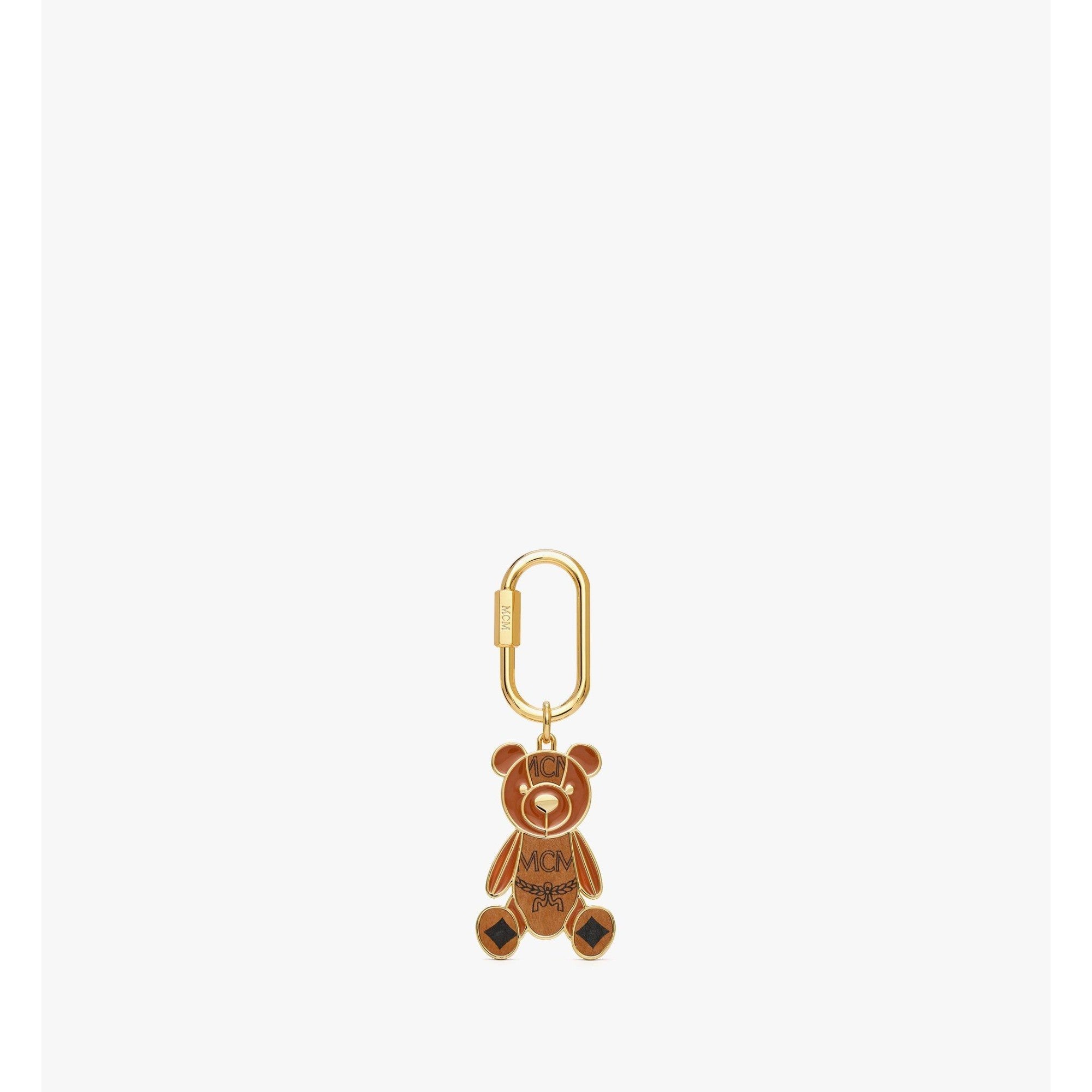 Men Bear Metal Charm - Cognac