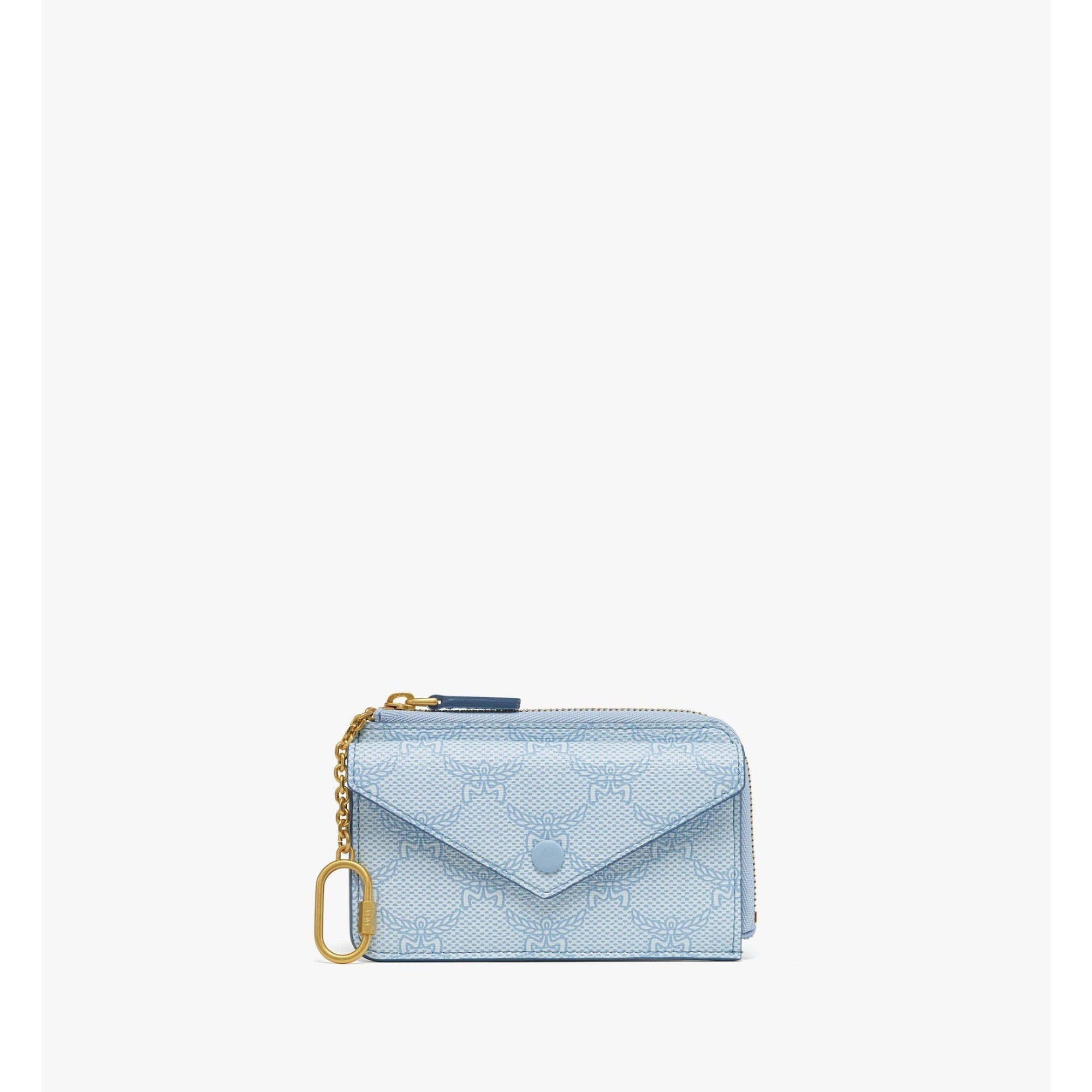 Women Himmel Zip-Around Card Case in Lauretos - Ancient Blue