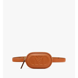 Women Mode Travia Belt w/ Zip Pouch in Nappa Leather - Cognac