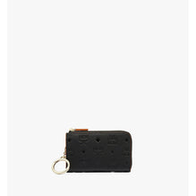 Women Aren Zip Card Wallet in Monogram Leather - Black