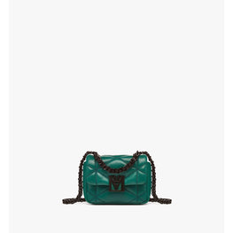 Women Travia Satchel in Cloud Quilted Leather - Galapagos Green