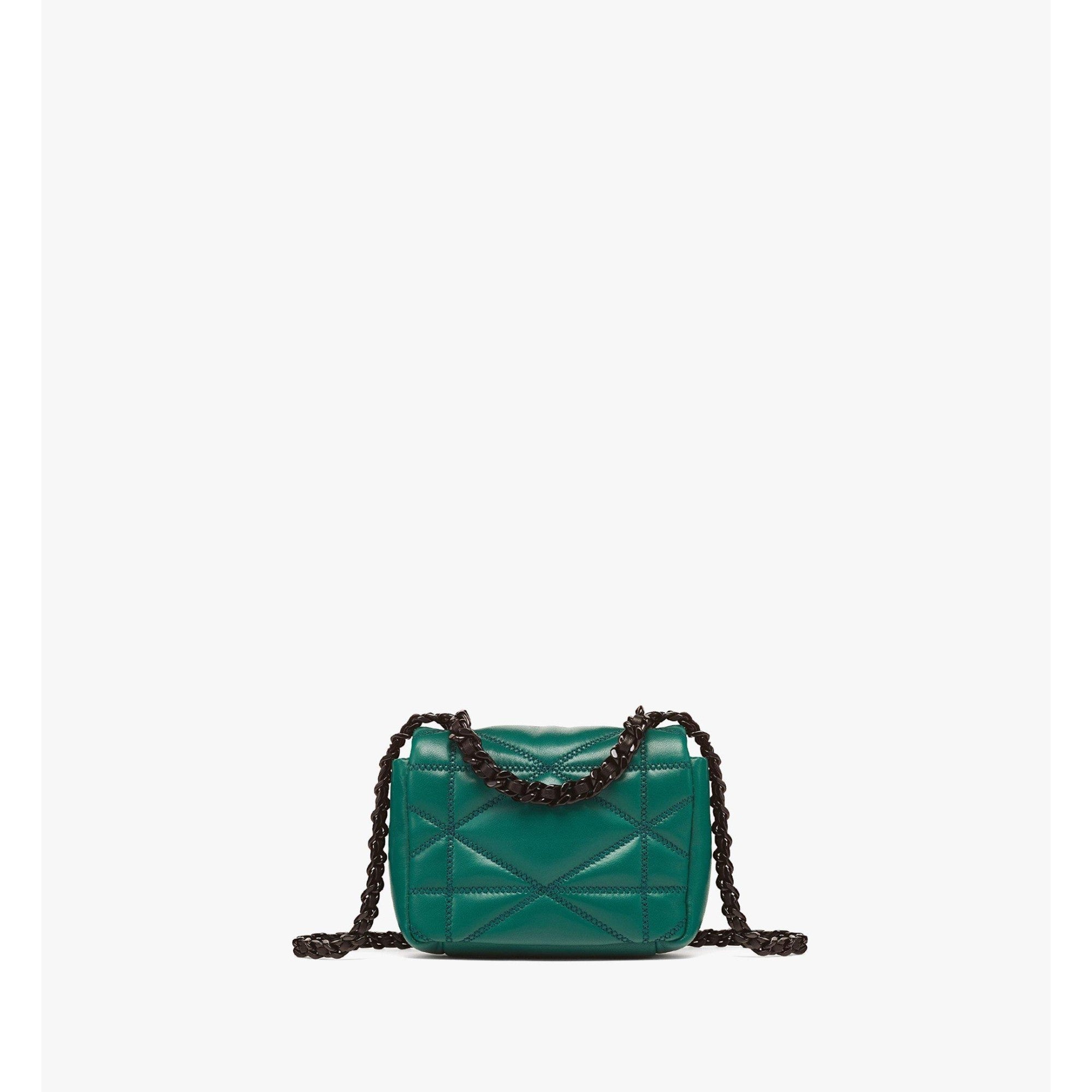 Women Travia Satchel in Cloud Quilted Leather - Galapagos Green