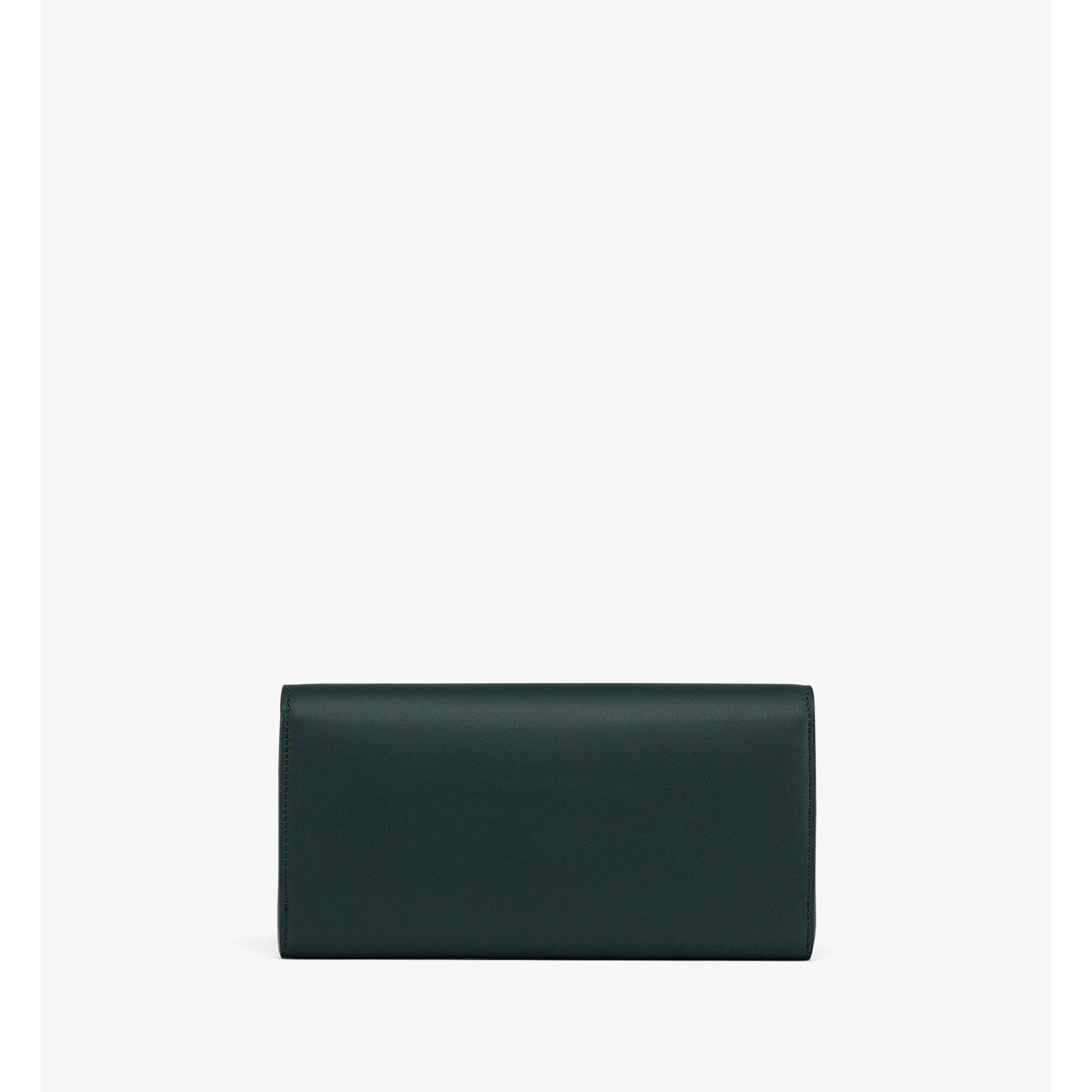 Women Himmel Chain Wallet in Spanish Calf Leather - Forest Green