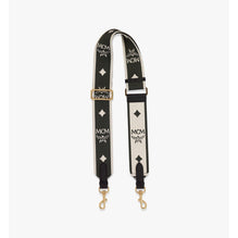 Women Shoulder Strap in Monogram Webbing - Black & White