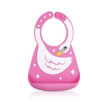 Nuby 3D Silicone Bibs - Swan