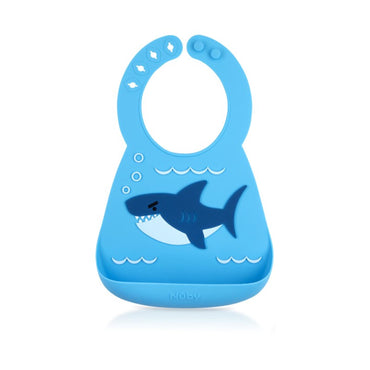 Nuby 3D Silicone Bibs - Shark