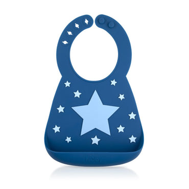 Nuby 3D Silicone Bibs - Large Star