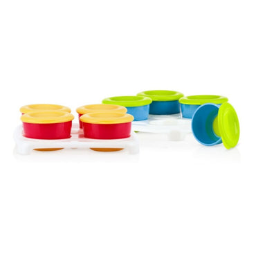 Nuby Easy Pop Freezer Pots - Red/Orange