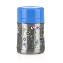 Nuby Stainless Steel Food Jar with Spoon - Blue